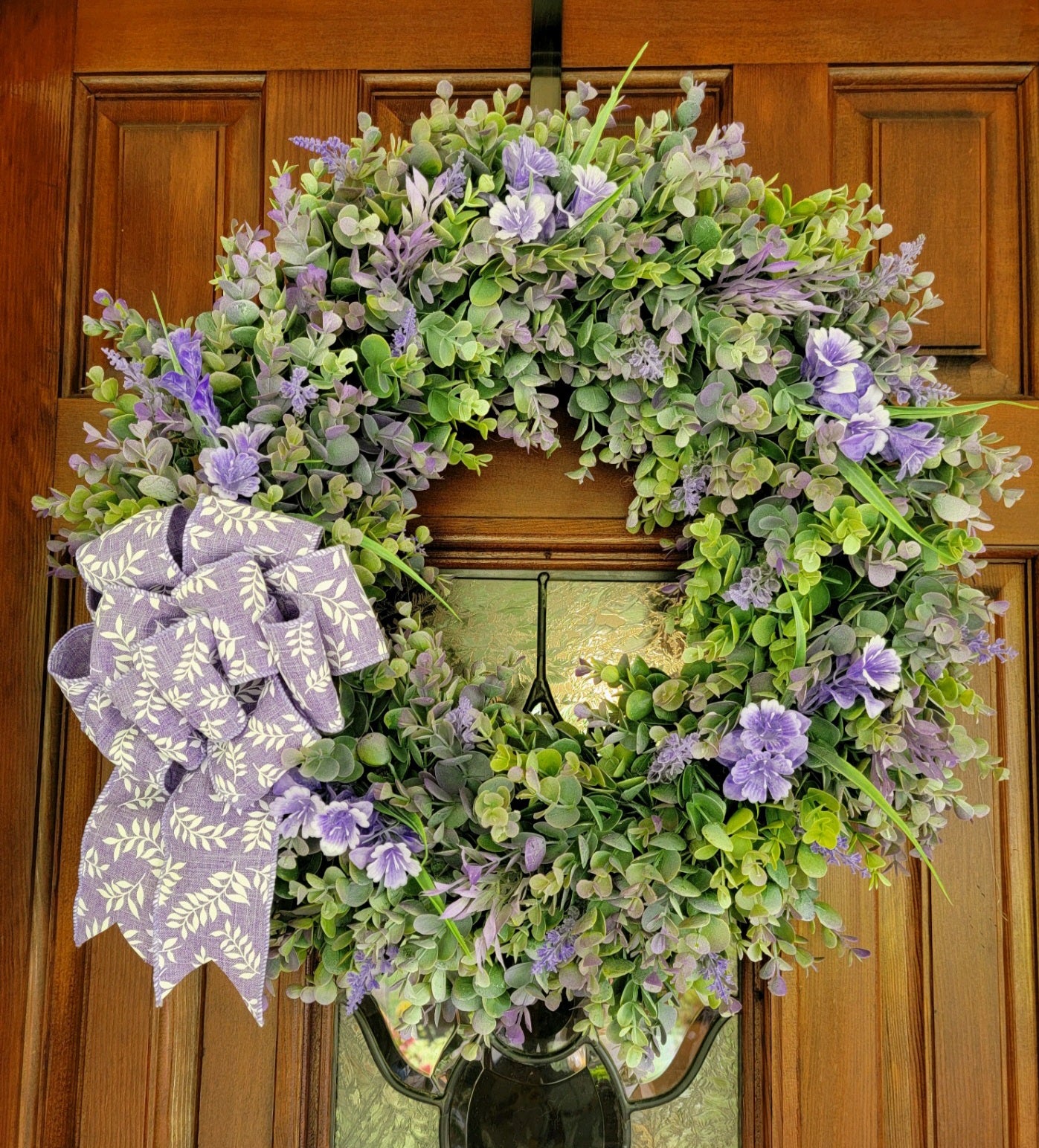 Eucalyptus with Lavender 18 inch Wreath