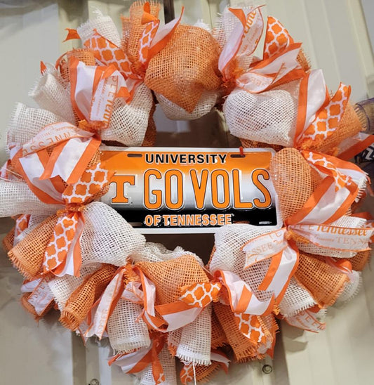 Tennessee Volunteers Wreath